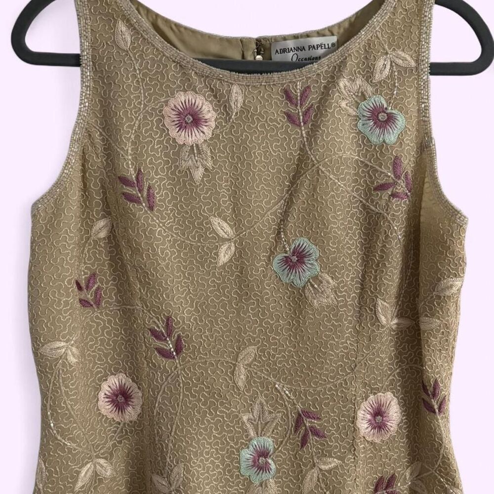 Adrianna-papell Women's Gold and Tan Vest
